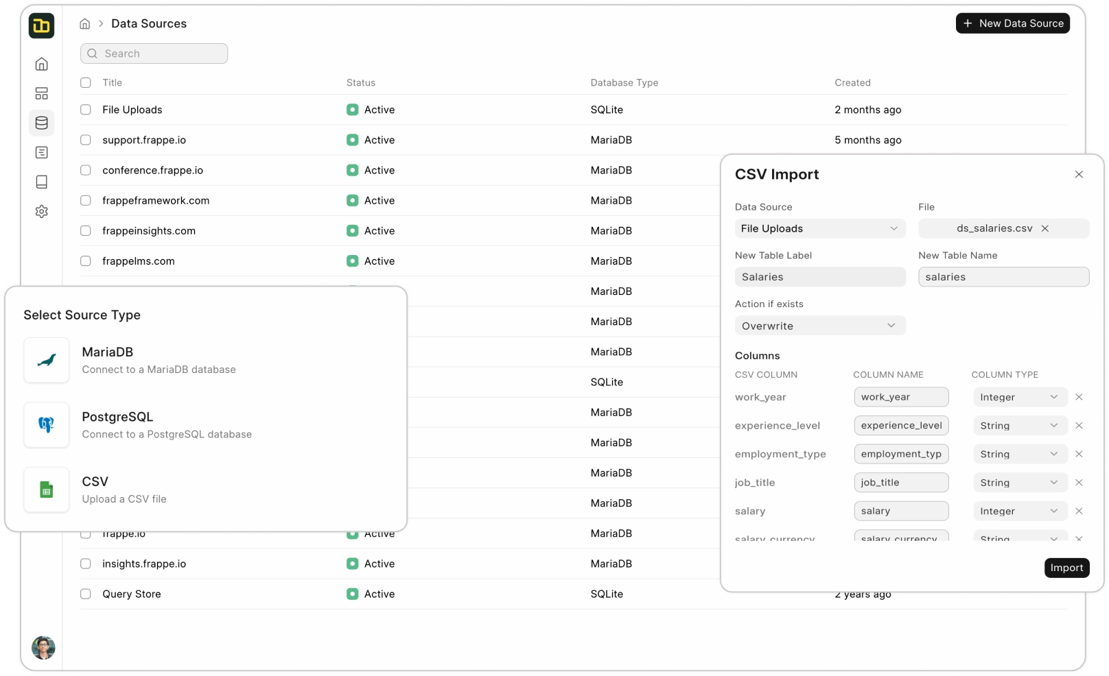 Connect to multiple sources